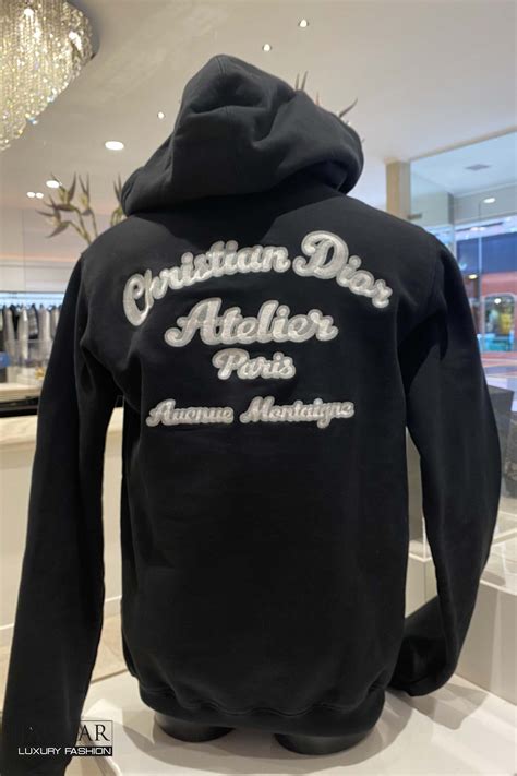 dark blue dior hoodie|christian Dior atelier hoodie.